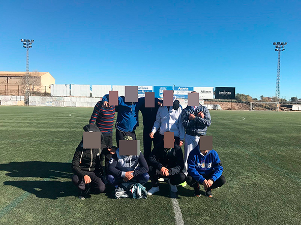 Visita al campo deportivo de La Hoya